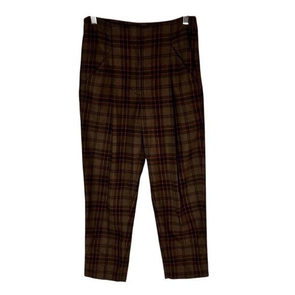 Aritzia Wilfred Chambéry Pant- Cropped, Pleated Plaid Pants- Size 0 - Picture 9 of 15